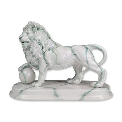 Royal Doulton Prototype Chinese Jade Porcelain Figurine, The Lion's Mound HN5747