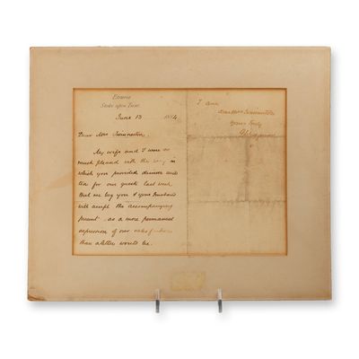Wedgwood, Godfrey. Autograph Letter Signed. Etruria, Stoke-upon-Trent, June 13, 1884