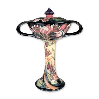 Moorcroft Collectors Club by Emma Bossons Twin-Handled Lidded Bonbonniere, Symphony