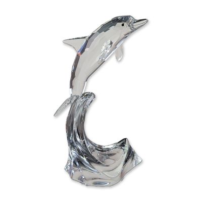 Swarovski Crystal Maxi Dolphin Figurine
