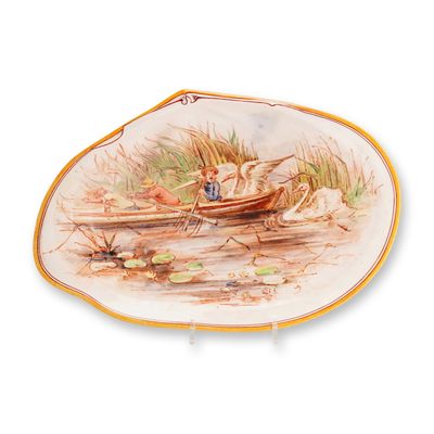 Wedgwood Hand Painted Ceramic Platter by William Wagstaff