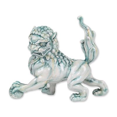 Royal Doulton Prototype Chinese Jade Foo Dog Figurine
