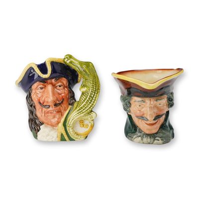 2pc Royal Doulton Ceramic Character Jugs