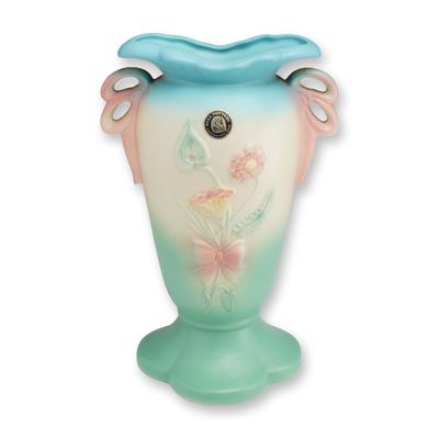 Hull Art Pottery Bow-Knot Footed Vase