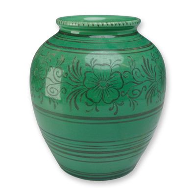 Wedgwood Green Glazed Vase