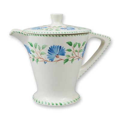 Signed Wedgwood Hand Painted Earthenware Lidded Pot