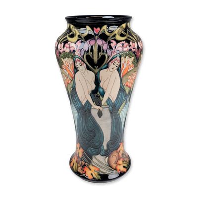 Prestige Moorcroft Pottery by Kerry Goodwin Art Nouveau Large Vase, Homage to the Female Form