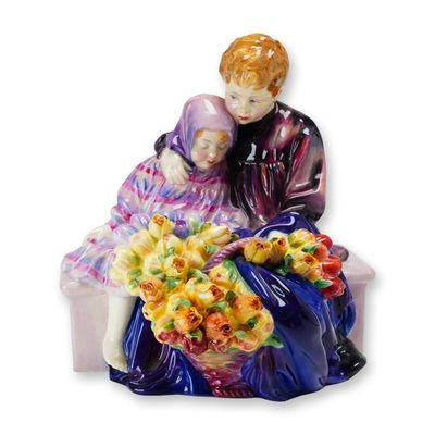 Royal Doulton Porcelain Figurine, The Flower Seller's Children HN1406