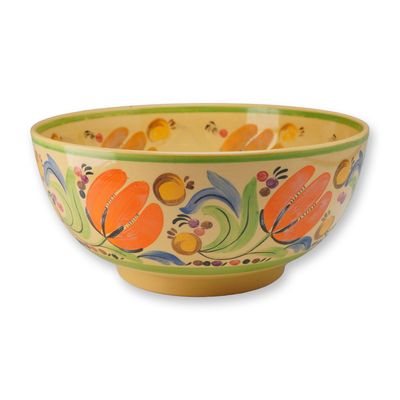 Millie Taplin for Wedgwood Art Deco Hand Painted Floral Bowl