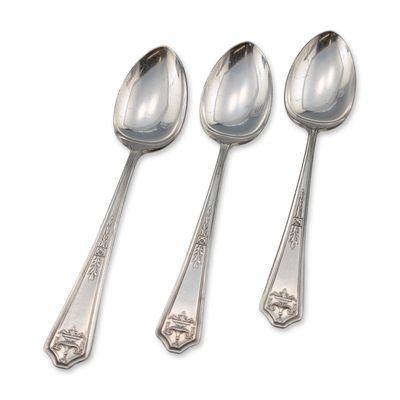 Trio of Simeon L. and George H. Rogers Apollo Silverplate Tablespoons
