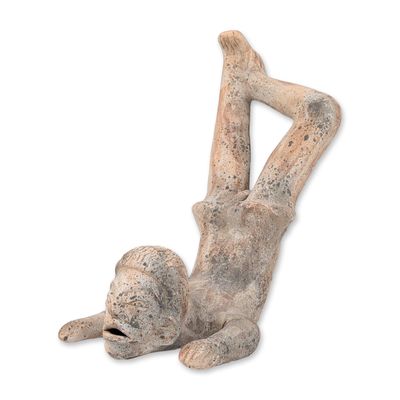 Pre-Columbian Terracotta Acrobat Sculpture