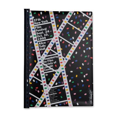 Ivan Chermayeff (American, 1932-2017) Poster, 37th New York Film Festival, Signed