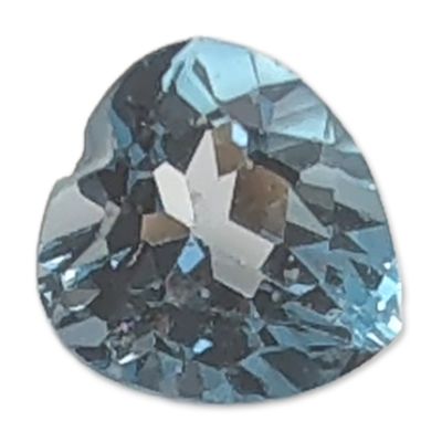 Heart Cut Light Blue Loose Topaz Gemstone