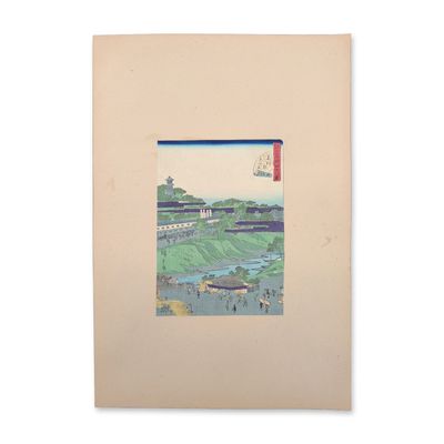 Utagawa Hiroshige II (Japanese 1826-1869),  Woodblock Print from Forty-eight Views of Famous Places