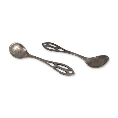 Pair of Sterling Silver Salt Spoons