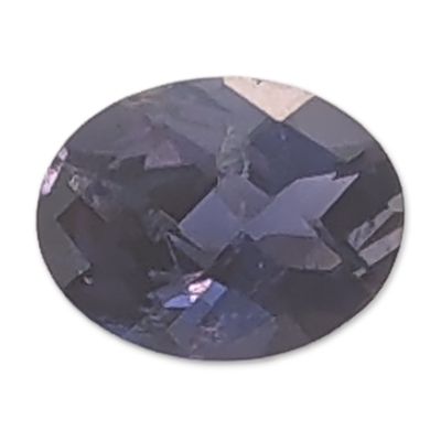 Oval Faceted Deep Violet-Blue Tanzanite Gemstone