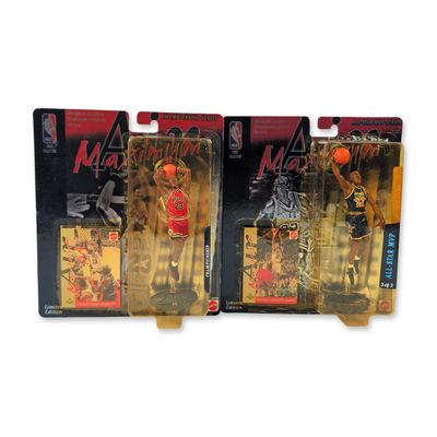 2pc Mattel Upper Deck 1990s Michael Jordan Action Figures