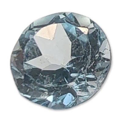 Round Brilliant Cut Light Blue Topaz Gemstone