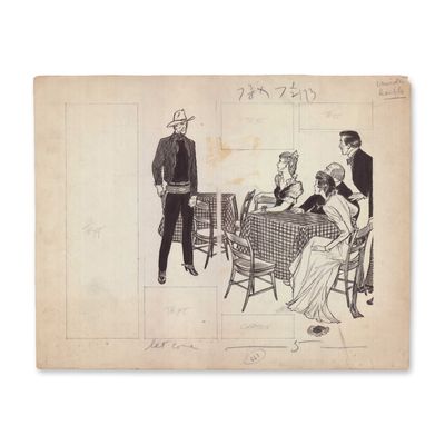 Wayne Hall American 1905-1969 Original Romantic Range Magazine Illustration