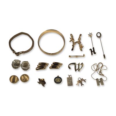 18pc Collection of Gold-Tone Costume Jewelry