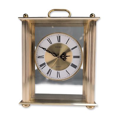Seiko Gold Tone Quartz Carriage Clock