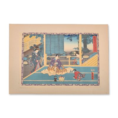 Utagawa Kunisada (Toyokuni III) (Japanese, 1786-1865) Woodcut on Paper from Faithful Images of The