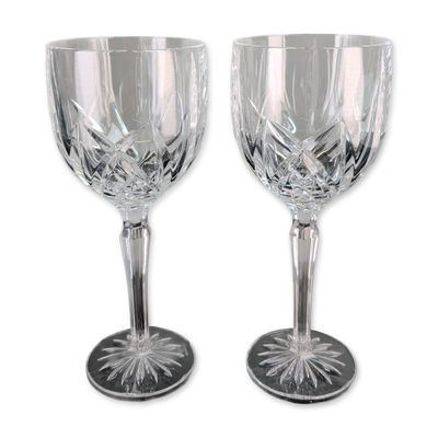 Pair of Marquis Waterford Brookside Crystal Goblets