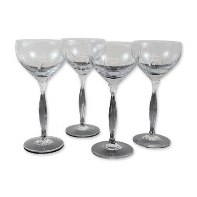 Set of Four Spiegelau Vesta Crystal Water Goblet