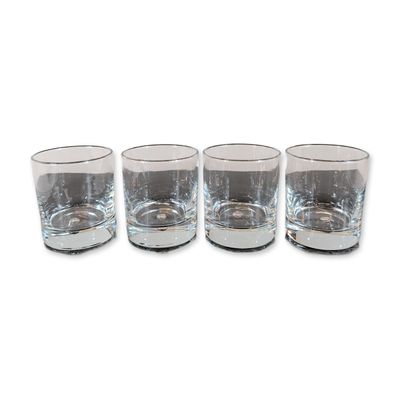 4pc Pasabahce Turkey Crystal Old Fashioned Glasses