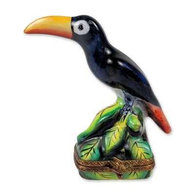 Dubarry Limoges Porcelain Toucan Trinket Box