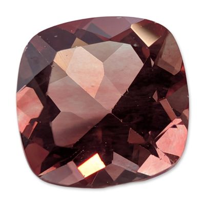 Loose Cushion Cut Pinkish Orange Stone