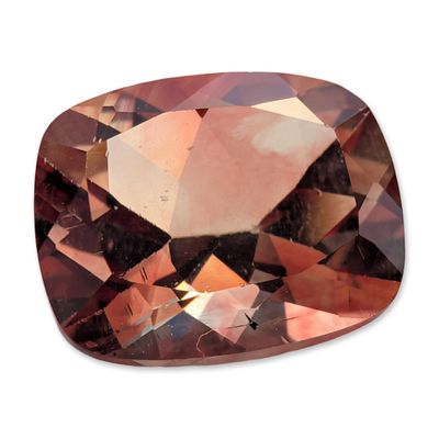Cushion Cut Peach Tone Stone