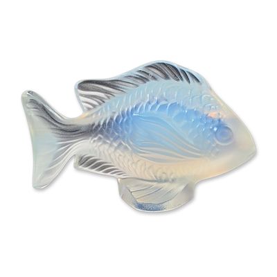 Lalique France Opalescent Glass Fish