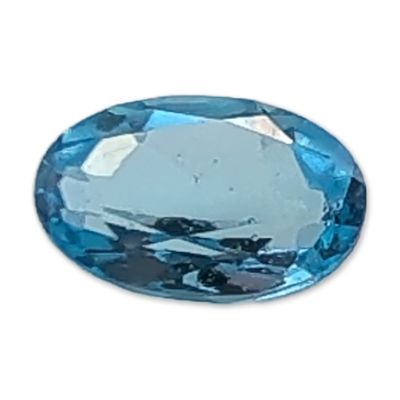 Oval Brilliant Cut Blue Topaz Gemstone