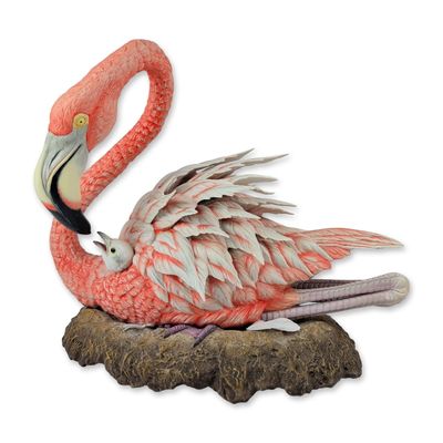 Boehm Audubon Porcelain Flamingo Sculpture, Signed