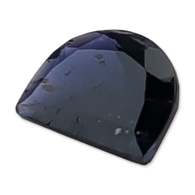 Violet-Blue Half-Moon Cut Iolite Gemstone