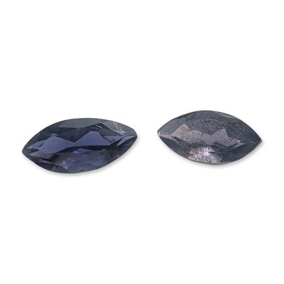 2pc Marquise Cut Iolite Gemstones
