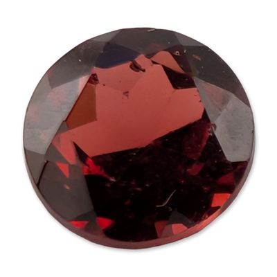 Round Brilliant Cut Red Gemstone