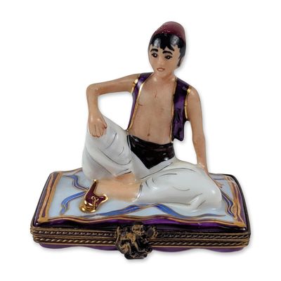 Limoges France Porcelain Aladdin Trinket Box