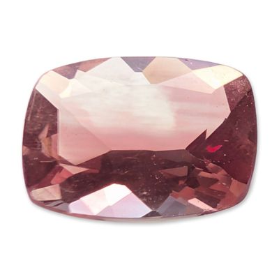 Rectangular Cushion Cut Dusty Rose Pink Stone