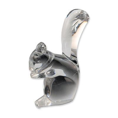 Baccarat Clear Crystal Squirrel Sculpture