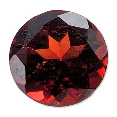 Round Brilliant Cut Red Garnet