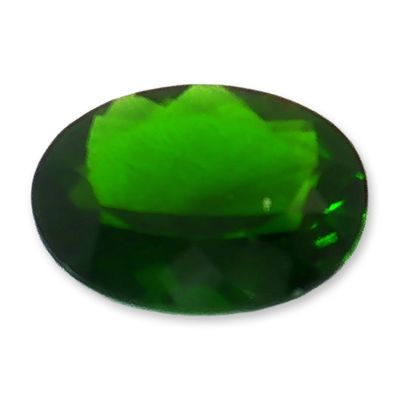 Natural Chrome Diopside Oval Gemstone