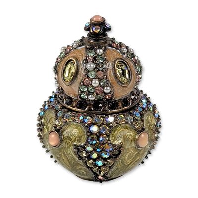 Jay Strongwater Enamel and Crystal Trinket Box