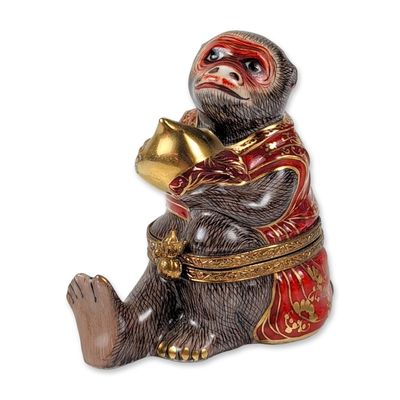 Limoges Porcelain Limited Edition Chinese Imperial Monkey Box