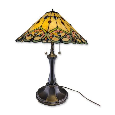 Colour Creations Tiffany-Style Stained Glass Table Lamp