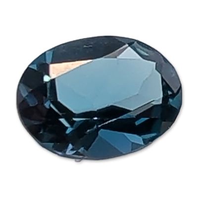 Oval Faceted London Blue Topaz Gemstone