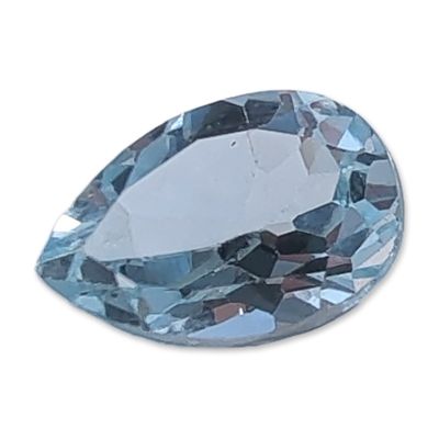 Pear Brilliant Cut Natural Aquamarine Gemstone