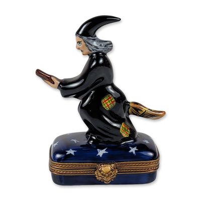 Rochard Limoges Witch Trinket Box