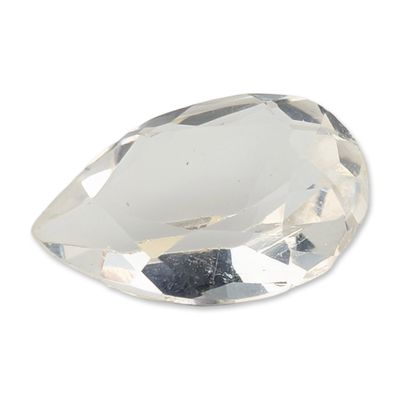 Pear Cut White Sapphire Gemstone